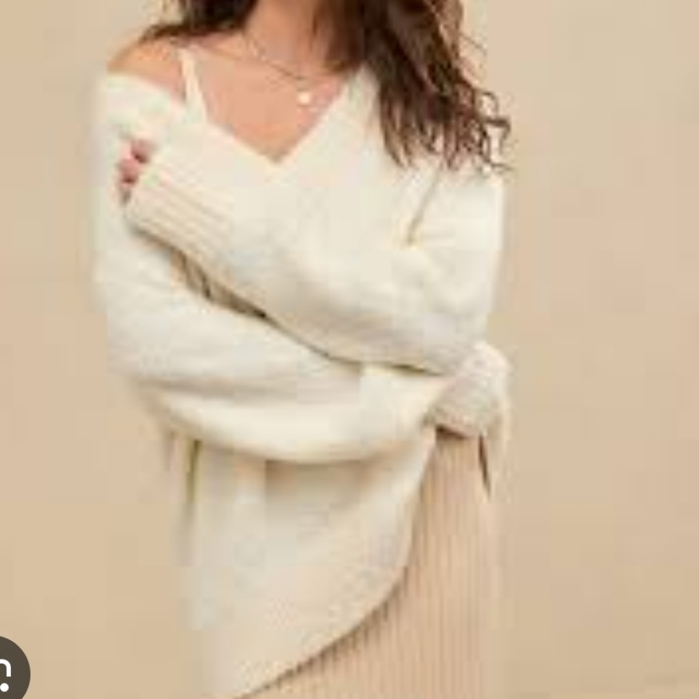 Aerie Teddy Boucle Sweater Sz S